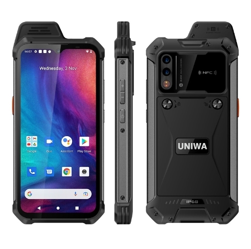 Hot Selling Original UNIWA W888 HD+ Rugged Phone, 4GB+64GB, 6.3 Inch Android 11NFC, OTG 5000mAh Battery 4G Cell Phone