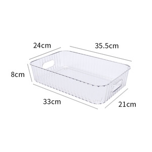 Plastic Transparent Storage <b>Box</b> 10-20 L <b>Heavy</b> <b>Duty</b> Desktop Organizer For Cosmetic Food Storage - Product Image 3