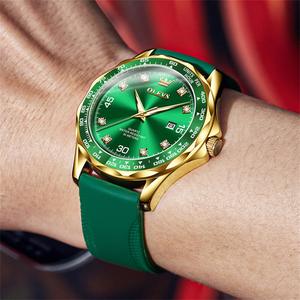 OLEVS 9988 OEM Venta caliente estilos impermeable luminoso correa de goma deportes moda clásico Acero inoxidable reloj de cuarzo para hombre - Product Image 3