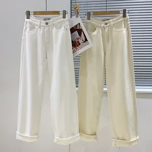 Stock Jeans Original 14 Jahre Fabrik Super Fly Frauen Withe Baggy Jeans Plus Size Denim Y2k Style Fleeced Jeans für Mädchen