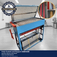 Machine à bougies QM Stick avec moules en acier inoxydable sans soudure pour bougies en paraffine/soja/cire d'abeille/coco/cire de palme/stearine – Garantie 1 an
