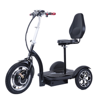 Entrepôt européen e-scooter pliable 3 roues scooter électrique 350W 36V contrôle facile outils de transport du Village
