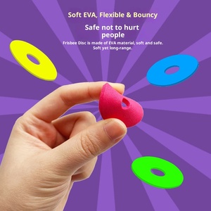 Pistola Giocattolo per Bambini con Lanciatore di Dischi in Schiuma, Gioco all'Aperto per Ragazzi, Giocattolo Classico per Genitori e Figli - Product Image 4