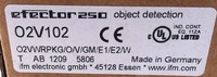 Capteur d'inspection d'objets O2V102 O2VWRPKGOVGME1E2W PLC