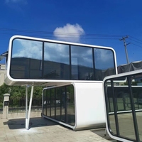 Maison préfabriquée mobile insonorisée, maison modulaire, hôtel, bureau, maison-capsule, maison Apple avec chambre