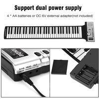 Nouvelle vente de clavier en silicone pliable pour piano électronique à 61 touches pour débutants outil de musique multifonctionnel