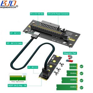 2280 m. <span class=keywords><strong>2</strong></span> nvme m-कुंजी से pci-e 4.0 x16 स्लॉट एडाप्टर कार्ड के लिए 24पिन इनपुट ओकुलिंक SFF-8611 केबल - Product Image 2