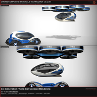 Nouveau système de vol intelligent AI T700 personnalisable, à double usage terrestre et aérien, pour véhicules électriques verticaux à pilotage automatique (EVTOL), avec conception de sécurité complète, idéal pour les déplacements urbains ultra-modernes.