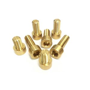 Custom Made Stainless Steel or Brass CNC Machined Drilling Threaded Adjustment <b>Screw</b> - Product Image 4