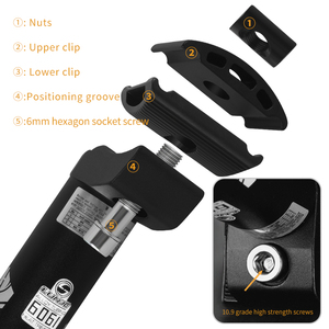 หลักอานจักรยานเสือภูเขา LUNJE 27.2/31.6 มม. แบบมีโช้คอัพ ลดแรงกระแทก ทำจากอลูมิเนียม - Product Image 5