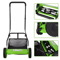 VERTAK-cortacésped manual profesional, podadora de mano verde, poco ruido, carrete comercial