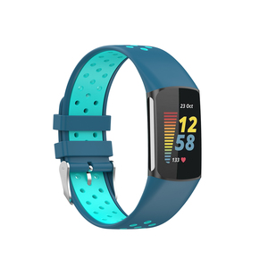 <span class=keywords><strong>Fitbit</strong></span>-Correa de <span class=keywords><strong>reloj</strong></span> de silicona para carga 5, hebilla de acero inoxidable, correa de <span class=keywords><strong>reloj</strong></span>, novedad de 2021 - Product Image 5