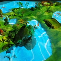 Boîte à sable interactive avec projecteur AR holographique 3D, terrain de jeu pour enfants avec 7 scènes pour les enfants de 2 ans et plus