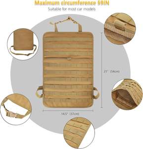 Taktik <span class=keywords><strong>MOLLE</strong></span> araba koltuğu organizatör evrensel SUV/kamyon depolama sistemi ile 5 çoklu torbalar naylon dişli avcılık için araçlar - Product Image 3