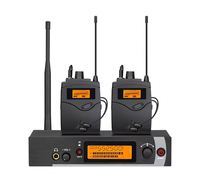 Système de monitoring intra-auriculaire sans fil stéréo/mono 2/4/8 canaux, système mono, émetteurs de poche, fréquences UHF, montage en rack, empilable