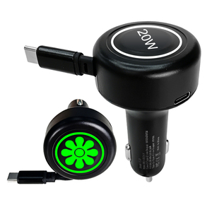 car adapter charger london 20w 45w car charger lighter <b>socket</b> Retractable usb and c type fastest car mobile charger - Product Image 1
