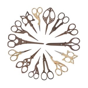 Tesoura de guindaste de aço inoxidável, pequena tesoura vintage de bordado - Product Image 5