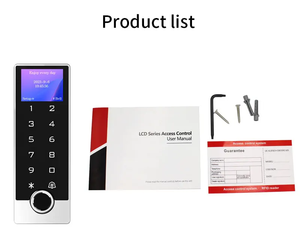 스마트 보안 Tuya 앱 WiFi IP68 방수 야외 금속 파손 방지 독립형 지문 액세스 제어 장치 LCD 디스플레이 - Product Image 5