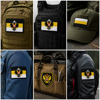 Patch brodé double tête d'aigle, blason heraldisque, à thermocoller pour veste et sac, prix usine, vente en gros personnalisée, faible MOQ