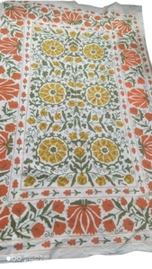 Embroidered Suzani <b>Throw</b> Wall Hanging Boho Home Decor Table Cloth Ethnic <b>Bed</b> <b>Cover</b> Indian Luxury Blanket - Product Image 5