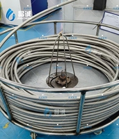 Tuyau en PTFE à paroi lisse tressé en acier inoxydable pour l'industrie alimentaire