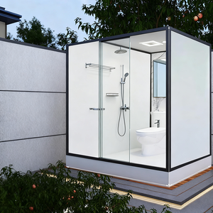 Kit unit Toilet mandi rumah tangga, pemisah basah kering portabel, peralatan mandi Toilet rumah tangga ruang Rural terintegrasi kamar mandi semua dalam satu - Product Image 4