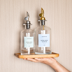 350ml 500ml Cilindro Dispensador de aceite Vinagre Dispensador de aceite de cocina Botella de vidrio con caño - Product Image 1