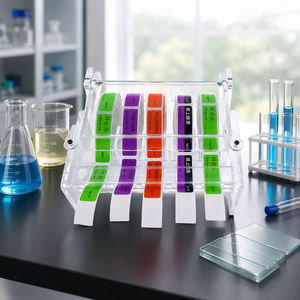 Caja de Almacenamiento de Etiquetas Acrílicas Degao de Varios Tamaños, Dispensador Transparente para 5/10/15 Rollos de Etiquetas para Laboratorio Médico y Hospital - Product Image 3