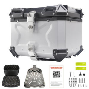 Caja de Almacenamiento/Portaequipajes Trasero de Aluminio para Motocicleta de 65L/55L/45L con Base de Acero Inoxidable de Liberación Rápida y Resistente al Agua, Enviado de Fábrica - Product Image 2