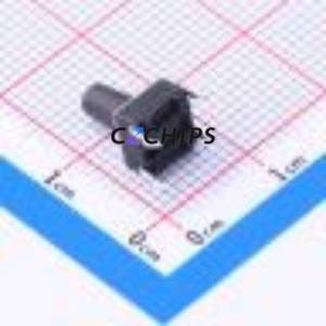 HX TS6695CJ 250gf 009 Tactile Switch Through hole-4P,6x6mm Switch Single Pole Single Throw Round Button 2.5N Through Hole - Product Image 2