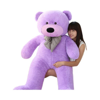 Ours en peluche au design minimaliste et décontracté, avec options multicolores attrayantes, rembourrage en coton PP, tissu polyester, fait main