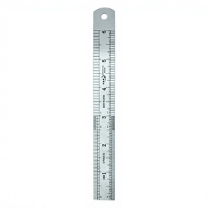 Regla de Acero Inoxidable de 6 Pulgadas (15 cm), Herramienta de Medición Manual para Arquitectos, Ingenieros, Estudiantes, Escala de Grado Médico - Product Image 1