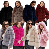 Manteau en fausse fourrure tendance pour femmes, veste en fausse fourrure personnalisée pour l'hiver, manteau en fausse fourrure chaud pour femmes