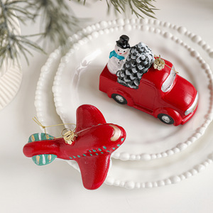 Ornements de Noël suspendus en forme de bonhomme de neige, de casse-noisette, de maison de bonbons et de beignets LINGKAI pour la décoration de l'arbre de Noël - Product Image 5