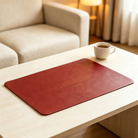 Set de table rectangulaire en cuir PU, résistant à la chaleur, réutilisable pour mariage, restaurant, école, salle à manger, cuisine, maison, bureau