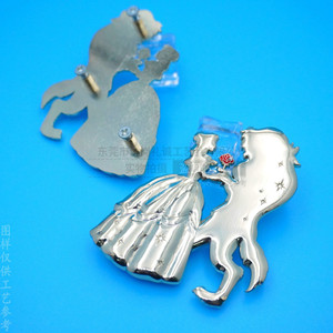 Custom Cartoon Metal Bag Label Die Cast 3D Alloy Electroplated Luggage Hardware Nameplate <b>Suitcase</b> Accessory - Product Image 3