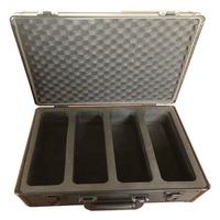 Boîte de rangement pour cartes de jeu et cartes de sport en aluminium de luxe sur mesure avec fermeture à bouton
