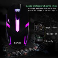 Ensemble combiné de clavier souris de jeu avec rétroéclairage LED RVB personnalisé en usine nouvelle langue personnalisée Teclado Klavye clavier souris