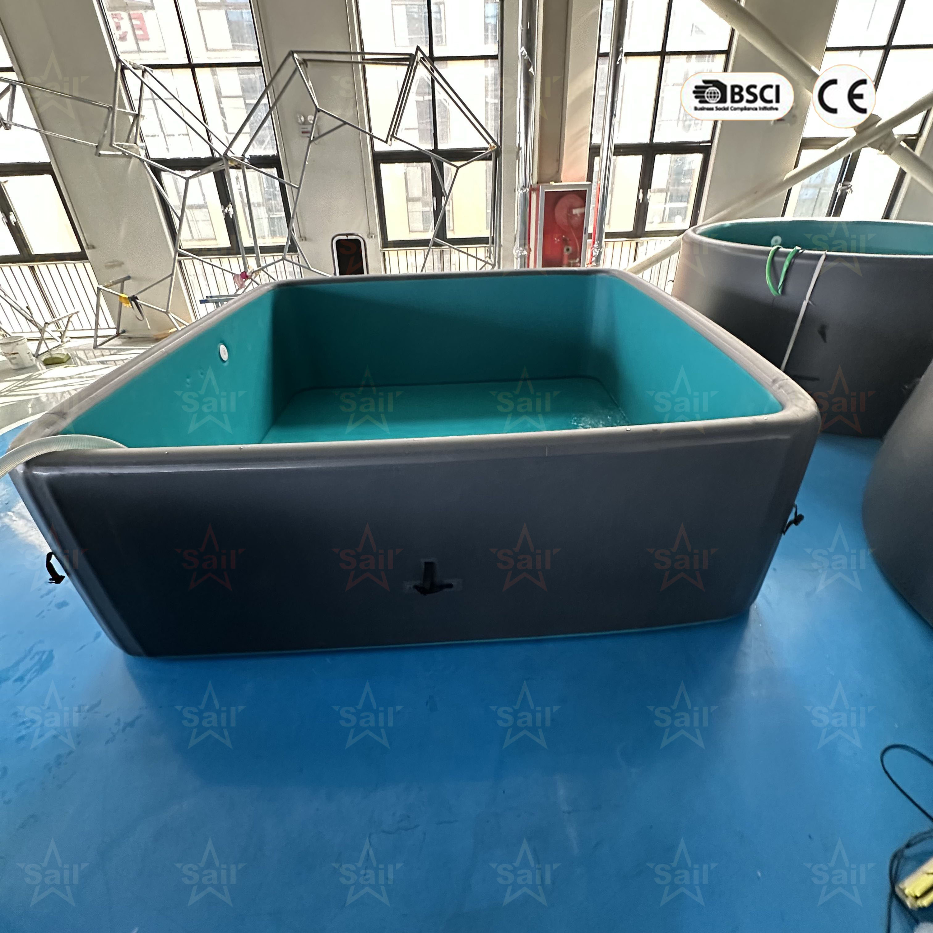 Factory Outdoor Family Backyard Pool Hot Sale Large Rectangular Inflatable Swimming Pool Drop Stitch Material