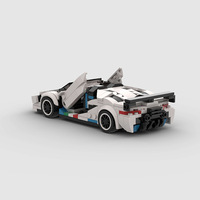 Compatible avec les briques de marque, voiture de course MOC, jouets de construction éducatifs à assembler soi-même pour enfants, en plastique