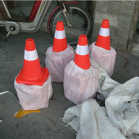 Cône de signalisation routière flexible en PVC de 15, 30, 45, 70, 90 cm, fabrication de contrôle de la circulation routière, vente en gros, 2026