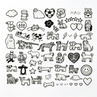 Patchs thermocollants en toile écologiques miniatures à motifs de dessins animés, brodés, pour vêtements, vestes en jean, chapeaux, OEM, faible MOQ