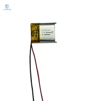 Batterie liquide rechargeable ISO9001 3,7 V 45 mAh 401214 pour chaussures intelligentes, mini-batterie LithoTop 500 cycles