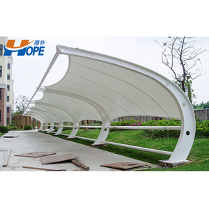 Stazione degli autobus capannone deposito biciclette officina casa prefabbricata Carport moderno <span class=keywords><strong>Garage</strong></span> in metallo per esterni auto struttura in acciaio 4s autosalone - Product Image 2