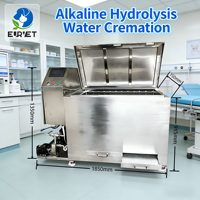 Machine d'acquamation animale EURVET pour animaux de compagnie, équipement vétérinaire, capacité 100 kg, système d'hydrolyse alcaline