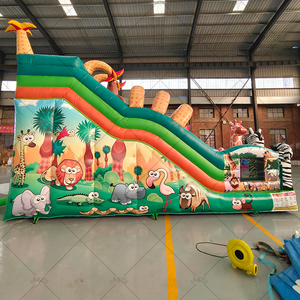 Hot phim hoạt hình động vật Inflatable thư bị trả lại Nhà trượt UV bảo vệ chống cháy vật liệu dễ dàng thiết lập cho trẻ em của lâu đài - Product Image 3