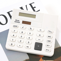Calculatrice d'alimentation double à 8 chiffres Calculatrice spécifique aux étudiants comptable de bureau à énergie solaire