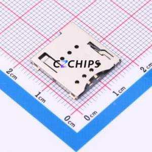 MICRO SIM 8+1P H1.5 SIM Card Connector SMD Connector Self-Return Type Micro SIM Card Card Holder With Card Detection - Product Image 1