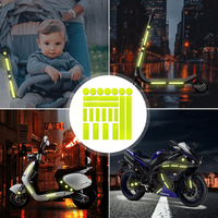 Vinilo Adhesivo Reflectante Personalizado con Logotipo para Cascos de Motocicletas y Automóviles, Cinta Reflectante Negra Retro