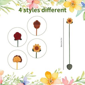 Beautiful Sunflower Pattern Faux Leather <b>Bookmark</b> for Teacher's Day, Flower Book Page Holder, Ideal Gifts for Learning - Product Image 4